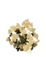 Rico Design Streudeko Herzen 100 Stück, Gold - Motiv: Herz - Material: Kunststoff - Detailfarbe: Gold