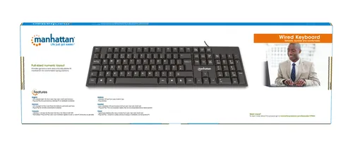 MANHATTAN USB-Tastatur schwarz