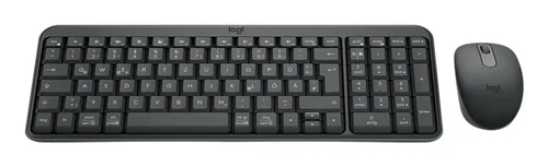 Logitech MK250 keyboard Mouse included Universal RF Wireless + Bluetooth QWERTZ German Graphite