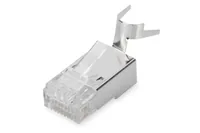 Modularstecker für Rundkabel, CAT 6A (silber, CAT 6A, 10GBase-T)