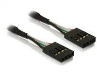 Delock USB2.0 Pinheaderkabel 40 cm intern - Datenanschluss Seite A: USB 2.0 Header - Datenanschluss Seite B: USB 2.0 Header - Detailfarbe: Grau - Anzahl Ausgänge: 1 × - Winkelstecker: Nein - Kabellänge: 40 cm