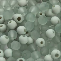 Creativ Company Kunststoffperlen 6 mm, Mint, 150 Stk. - Packungsgrösse: 150 Stück - Durchmesser: 6 mm - Detailfarbe: Mint - Perlenart: Perlenset