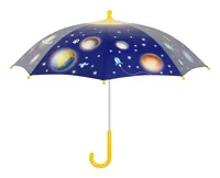 Esschert Design Kinderregenschirm Planeten Dunkelblau - Schirmtyp: Langschirm - Nachhaltigkeit: Nicht angegeben - Sportart: Outdoor - Farbe: Dunkelblau - Länge: 60 cm - Schirm-Eigenschaften: Öffnungs-/Schliessmechanismus