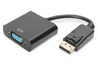 Digitus AK-340410-001-S video cable adapter 0,15 m DisplayPort VGA (D-Sub) Schwarz