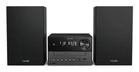 Philips Micro-HiFi Anlage TAM3505M2/12 Schwarz - Radio Tuner: FM - DAB+ Cable - Detailfarbe: Schwarz - Lautsprecher Kategorie: Bassreflex - Verbindungsmöglichkeiten: 3.5 mm Klinke - USB - Bluetooth - System-Kompatibilität: Keine