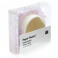 Rico Design Perlensticker Paper Poetry 50 cm, 1 Stück Rosa - Motiv: Perle