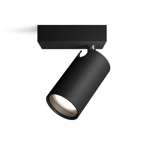 Philips Aufbauspot Idris GU10, IP44 Schwarz, ohne Leuchtmittel - Leuchten Kategorie: Spot - Betriebsart: Netzbetrieb - Lampensockel: GU10 - Farbtemperatur Kelvin: Je nach Leuchtmittel - Gesamtleistung: 5 W - Farbwiedergabeindex CRI: 0
