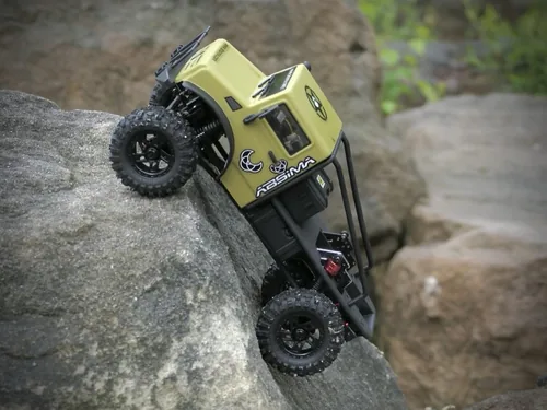Absima Crawler CR18P V3 T-Hunter BL sand, 4WD, RTR, 1:18 - Fahrzeugtyp: Rock Crawler - Antrieb: 4x4 - Antriebsart: Elektro Brushless - Modellausführung: RTR (Ready to Run) - Benötigt zur Fertigstellung: Kein weiteres Zubehör nötig - Detailfarbe: Sand