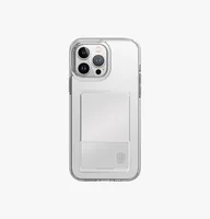 Uniq Back Cover Air Fender Hybrid iPhone 15 Pro Case Transparent - Grundfarbe: Transparent - Fallsicher: Ja - Kompatible Hersteller: Apple - Detailfarbe: Transparent - Mobiltelefon Kompatibilität: iPhone 15 Pro - Material: Thermoplastisches Polyurethan (T