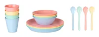 Koziol Geschirrset NORA MACARONS 16-teilig - Material: Biozirkulärer Kunststoff - Teller Typ: Speise-Service - Detailfarbe: Mehrfarbig - Verpackungseinheit: 16 Stück - Form: Rund