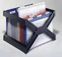 Durable 2611 literature rack 1 shelves Black