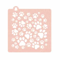 BackshopSchweiz Schablone Hundepfote Weiss - Detailfarbe: Weiss - Prägeart: Schablone - Motiv: Tiere - Material: Kunststoff