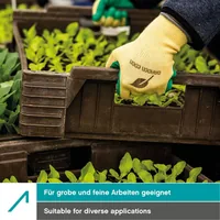 ACE Gartenhandschuh 3 Paar L Grösse: 9 - Grösse: 9 - Detailfarbe: Grün - Zielgruppe: Unisex - Anwender: Gärtner - Hobbyanwender - Grössensystem: EU - Grössentyp: Normalgrösse