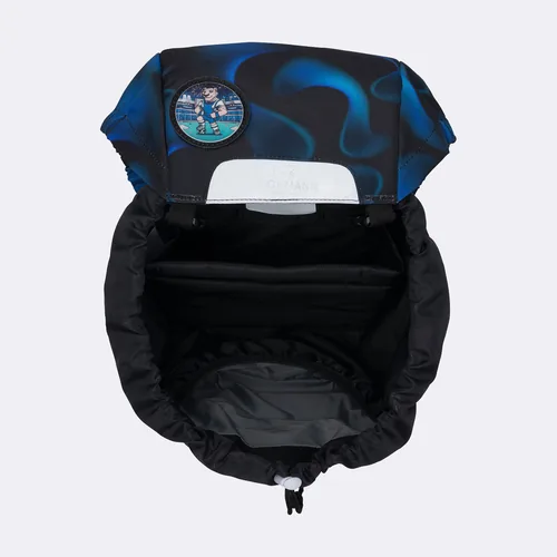 Beckmann Schulthek-Set Classic Magic League 6-teilig - Altersempfehlung ab: 6 Jahren - Wasserabweisend: Ja - Detailfarbe: Dunkelblau - Schwarz - Gewicht: 940 g - Volumen: 22 l - Motiv: Fussball