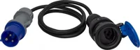 Brennenstuhl Adapterleitung 1.5 m CEE – T23, Schwarz - Detailfarbe: Schwarz - Stromanschluss Seite A: CEE 16-3 - Schalter: Nein - Stromanschluss Seite B: T23 - Typ: Adapterkabel