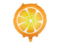Partydeco Folienballon Orange - Packungsgrösse: 1 Stück - Grösse: 35 cm - Produkttyp: Folienballon - Motiv: Essen - Detailfarbe: Orange - Material: Folie - Polyethylen (PE)