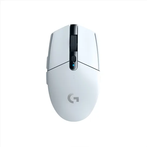 Logitech Gaming-Maus G305 Lightspeed - Maus Features: Ein-/Ausschalter - Scrollrad - Bedienungsseite: Universal - Detailfarbe: Weiss - Gewicht: 99 g - Verbindungsart: Kabellos - Schnittstelle: USB-A