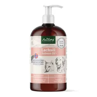 AniForte Hunde-Nahrungsergänzung Lachsöl, 500 ml - Nahrungsergänzungstyp: Flüssig - Tierbedürfnis: Herzkreislauf - Gelenke & Beweglichkeit - Haut & Fell - Zertifikate: Keine Zertifizierung - Packungsgrösse: 500 ml - Produkttyp: Ergänzungsfutter - Cannabin