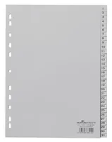 DURABLE Register A4 1-31 - Einteilung: 1-31 - Überbreite: Nein - Material: Polypropylen (PP) - Detailfarbe: Grau