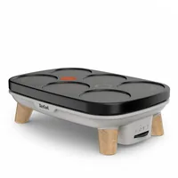 Tefal Crêpe Maker Crêpière Gourmet PY900D - Detailfarbe: Grau - Schwarz - Leistung: 1100 W - Motive: Rund