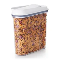 Oxo Good Grips Vorratsdose 3.2 l, Transparent/Weiss - Produkttyp: Vorratsdose - Materialtyp: Kunststoff - Set: Nein - Volumen: 3.2 l - Stapelbar: Ja - Verschlusstyp: Deckel