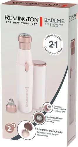 Remington WFS200 BareMe 2in1 Gesichtshaar Rasierer & Augenbrauentrimmer