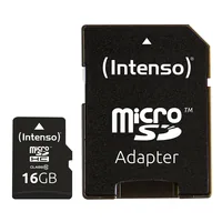 INTENSO Micro SDHC Card 16GB 3413470 Class 10