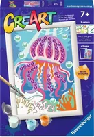 Ravensburger Malen nach Zahlen CreArt Rosa Qualle - Altersempfehlung ab: 7 Jahren - Motiv: Meerestiere