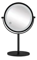 Kleine Wolke Recharge makeup mirror Freestanding Round Black
