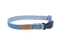 amiplay Halsband Denim, Hellblau - Detailfarbe: Hellblau - Eigenschaften: Grösse verstellbar - Halsumfang: 20 - 40 cm - Material: Baumwolle - Produkttyp: Halsband - Tierart: Hund