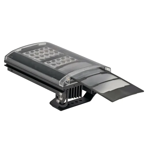 RayTec Infrarot Strahler VAR2-I16-1 - Lichtart: IR Semidiskret - Max. Leuchtweite IR: 500 m - Max. Leuchtweite Weisslicht: 0 m - Abstrahlwinkel horizontal: 80x30 ° (optional) ° - 35x10 ° (Standard vormontiert) ° - 10x10 ° - 60x25 ° - 120x50 ° (optional) °