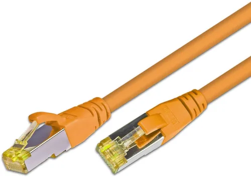 Wirewin Patchkabel RJ-45 - RJ-45, Cat 6A, S/FTP, 0.25 m, Orange - Detailfarbe: Orange - Form: Rund - Verpackungseinheit: 1 Stück - Zusatzfunktionen: Längenaufdruck auf Stecker - Mit Klinkenschutz - Länge: 0.25 m - Produkttyp: Patchkabel