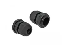 Delock Kabelverschraubung PG13.5, 24 mm 10 Stück, Schwarz - Gewindetyp: PG13.5 - Material: Kunststoff