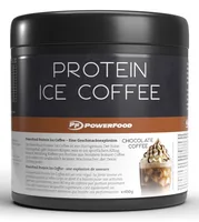 PowerFood One Protein Ice Coffee Dose 450g, Chocolate Coffee - Produktionsland: Deutschland - Anwendungszweck: Muskelaufbau - Einnahme: Nicht relevant - Gewicht pro Einheit: 450 g - Verpackungseinheit: 1 Stück - Sportart: Fitness