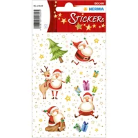 Herma Stickers Weihnachtssticker Fröhliche Weihnachten 2 Blatt à 30 Sticker - Verpackungseinheit: 30 Stück - Material: Papier - Detailfarbe: Mehrfarbig - Produkttyp: Weihnachtssticker