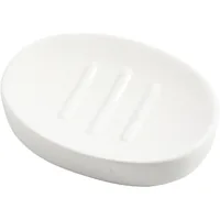 Creativ Company Soap Dishes, H: 2,5 cm, L: 13,5 cm, W: 10 cm, White, 1 pc