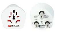 SKROSS Reiseadapter Country World - SA - Anzahl Pole: 3-polig (geerdet) - USB Ladeanschluss: 0 - Adapter Dose: Südafrika - Adapter Stecker: Europa - Schweiz - Italien - Australien - Vereinigtes Königreich - Vereinigte Staaten - China - Japan