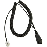 QD MUTE CABLE 0.5-2M SPIRAL QD RJ45 TO BIZ 2400