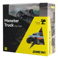 Amewi RC Monstertruck DieCast 1:64 RTR grau 6