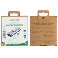 4smarts USB-Adapter MagSafe 2 USB-C Buchse - Detailfarbe: Grau - USB Standard: Keiner - Winkelstecker: Einseitig gewinkelt - Steckertyp Seite B: USB-C Buchse - Steckertyp Seite A: MagSafe 2 - Besondere Eigenschaften: Keine
