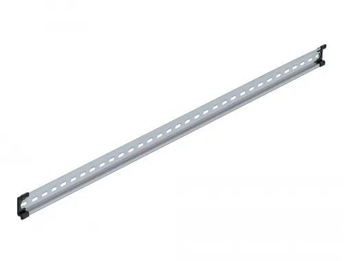 Delock Hutschiene/DIN Rail 35 x 7.5 mm, 100 cm aus Stahl - Montage: Aufputz - Schaltschrank - Wand - Detailfarbe: Grau