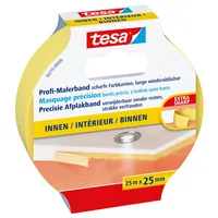 Tesa Kreppband 25m x 25mm Preci.indoor gelb 56270