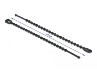 DeLOCK Beaded Cable Tie reusable L 100 x W 2.4 mm black 100 pieces