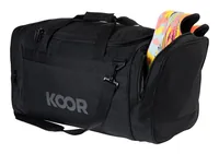 KOOR Sporttasche 55 l, Schwarz - Taschenart: Sporttasche - Tragemöglichkeit: Schulterträger - Volumen: 55 l - Zusatzfächer: Ja - Farbe: Schwarz - Sportart: Alle Sportarten