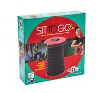WEDO Hocker SITTOGO NXT Kunststoff, Schwarz/Rot - Tiefe: 26.2 cm - Breite: 26.2 cm - Höhe: 42 cm - Belastbarkeit: 150 kg - Sitzhöhe: 42 cm - Detailmaterial: Kunststoff
