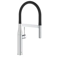 GROHE Küchenarmatur Essence Chrom - Montage: Standmontage - Produktfamilie: Essence - Ausziehbare Brause: Ja - Ausführung: Einhebelmischer - Anschlussmass: 3/8 - Anschlussart: Hochdruckarmatur (2 Anschlüsse)