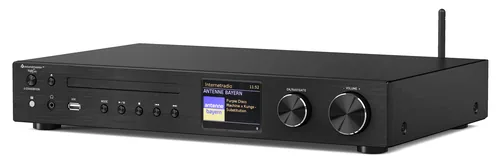 soundmaster Radio-Tuner ICD4350SW Schwarz - Radio Tuner: Internetradio - FM - DAB+ - Schnittstellen: RJ-45 (LAN) - 3.5 mm Klinke - WLAN - USB - Bluetooth - Detailfarbe: Schwarz - Bluetooth: Ja - Streaming Formate: UNDOK-Multiroom - Audio-Verstärker: Nein