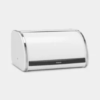 Brabantia Klappbrotkasten Front rund, weiss, medium