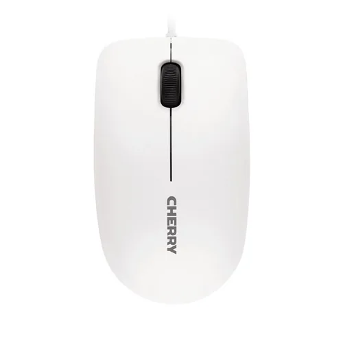 Cherry Maus MC 1000 Weiss - Maus-Typ: Business - Maus Features: Scrollrad - Bedienungsseite: Universal - Detailfarbe: Grau - Verbindungsart: Verkabelt - Schnittstelle: USB-A