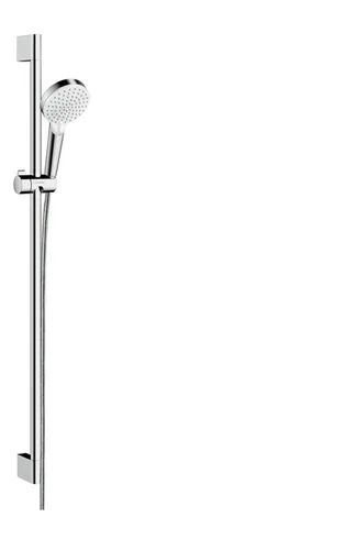 Hansgrohe Brausenset Crometta Vario EcoSmart, 90cm weiß/chrom